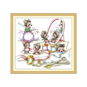 DB136 Pre-Printed Cross-Stitch Kit