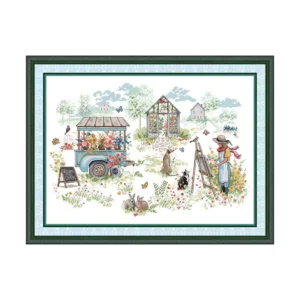 FA585 Pre-Printed Cross-Stitch Kit